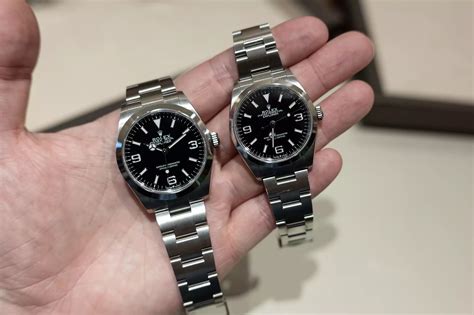 rolex explorer 1 40mm review|rolex explorer 36mm vs 40mm.